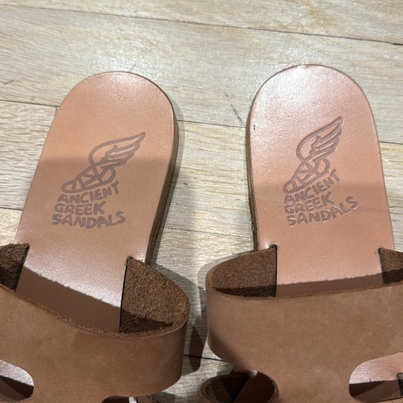 Ancient Greek Sandals Tan Slide Sandals - Picture 6 of 6